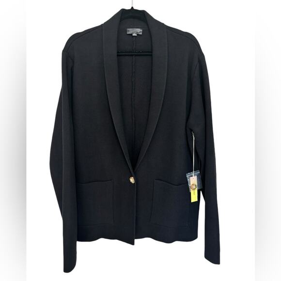 NWT Summersalt Shawl Collar Sweater Blazer in Black - Size 2X - Picture 3 of 9
